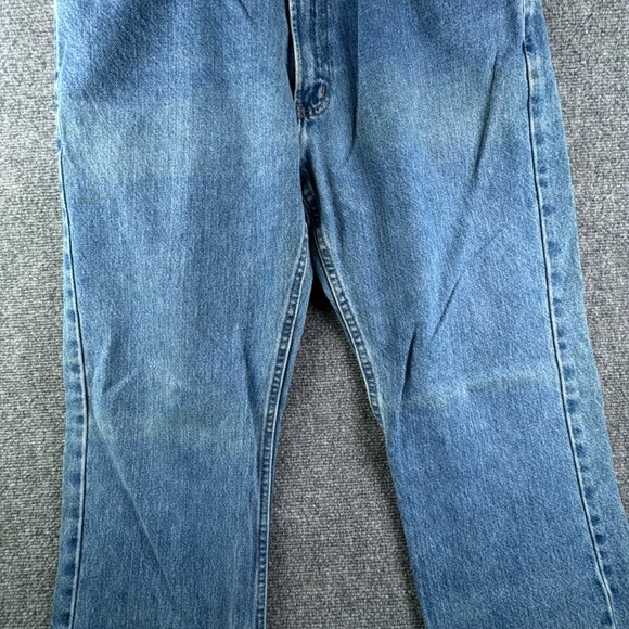 Harley Davidson Jeans Men 36x32 Blue Straight Leg Denim Pants Adult Biker Cotton - Picture 3 of 16